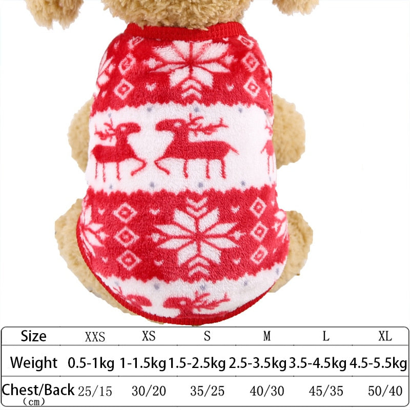 Ropa de lana suave para mascotas, sudaderas con capucha para perros pequeños, cachorros, gatos, Chihuahua, Yorkshire, disfraz de Navidad, Invierno