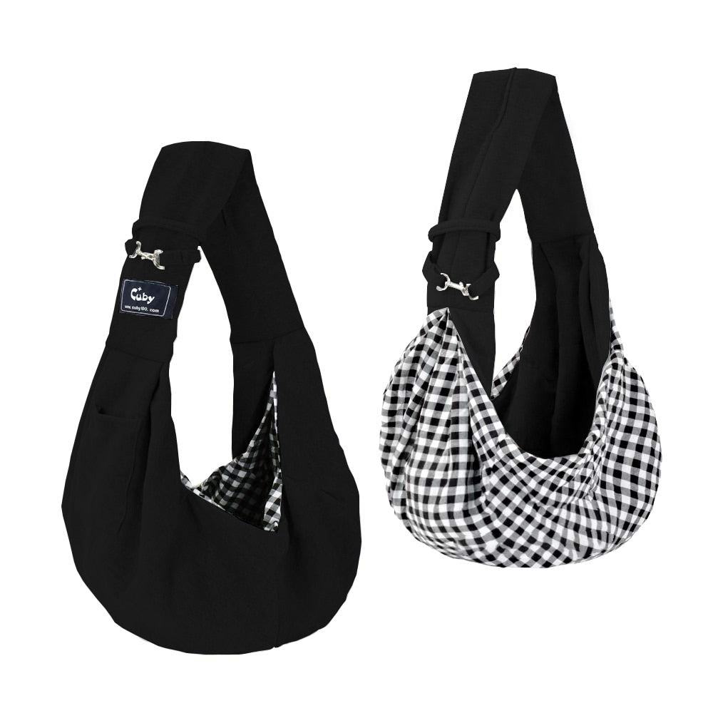 CUBY-Bolsa de transporte para mascotas, Mochila pequeña ajustable para transportar perros, cabestrillo para gatos, bolso de viaje