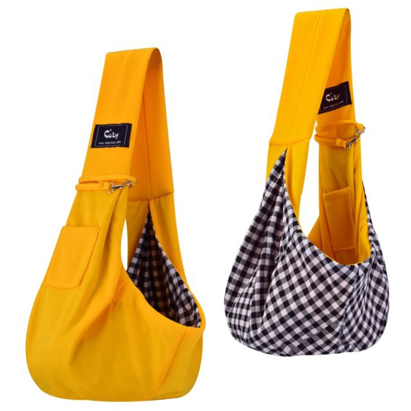 CUBY-Bolsa de transporte para mascotas, Mochila pequeña ajustable para transportar perros, cabestrillo para gatos, bolso de viaje
