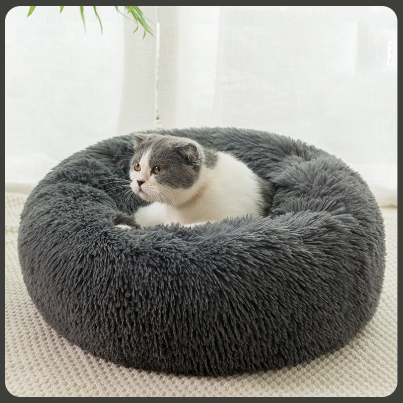 Cama redonda para gatos y perros, tapete de felpa suave y larga, cesta cálida, cojín, sofá, perrera para lavar a máquina
Cama redonda para gatos y perros, tapete de felpa suave y larga, cesta cálida, cojín, sofá, perrera para