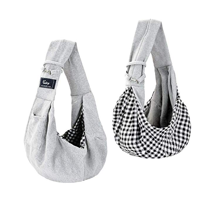 CUBY-Bolsa de transporte para mascotas, Mochila pequeña ajustable para transportar perros, cabestrillo para gatos, bolso de viaje