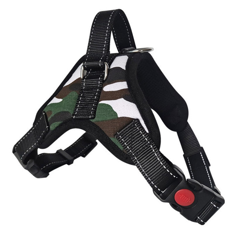 Arnés de nailon para perros, Collar acolchado de alta resistencia, tamaño Extra grande, mediano y pequeño, chaleco para perros Husky