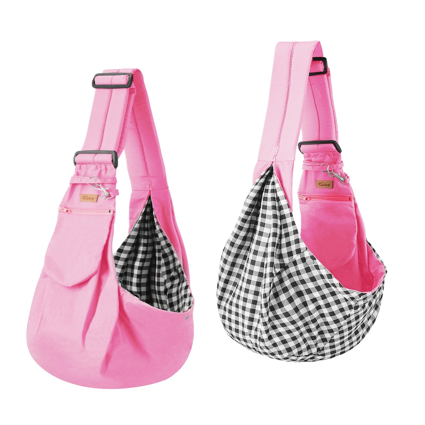 CUBY-Bolsa de transporte para mascotas, Mochila pequeña ajustable para transportar perros, cabestrillo para gatos, bolso de viaje