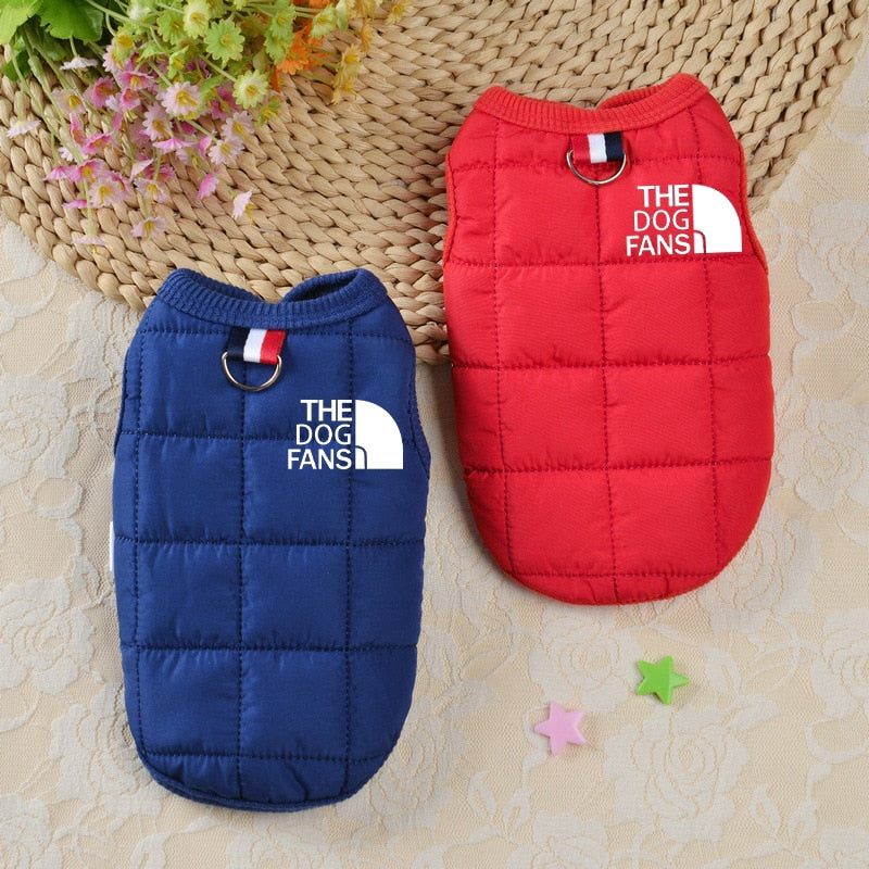 Ropa de invierno de algodon, sobretodo abrigado para perros pequeños, medianos y grandes.