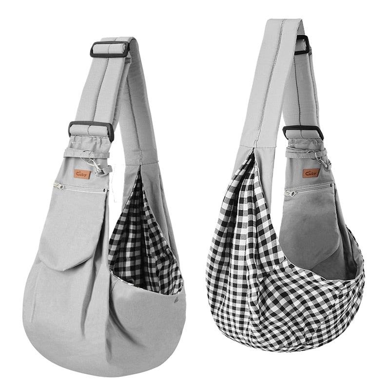 CUBY-Bolsa de transporte para mascotas, Mochila pequeña ajustable para transportar perros, cabestrillo para gatos, bolso de viaje