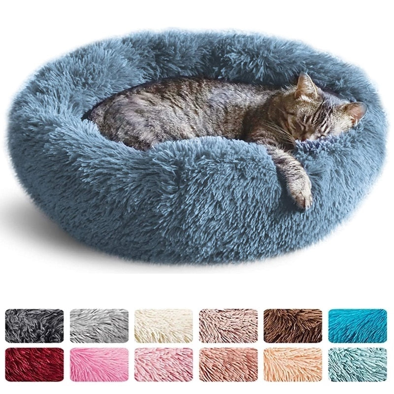 Cama redonda para gatos y perros, tapete de felpa suave y larga, cesta cálida, cojín, sofá, perrera para lavar a máquina
Cama redonda para gatos y perros, tapete de felpa suave y larga, cesta cálida, cojín, sofá, perrera para