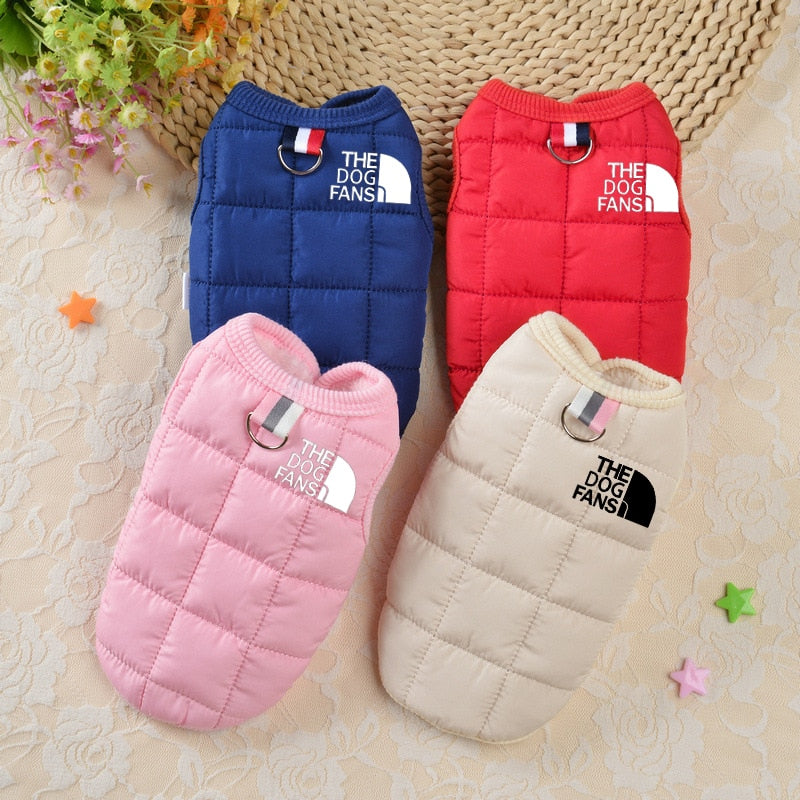 Ropa de invierno de algodon, sobretodo abrigado para perros pequeños, medianos y grandes.